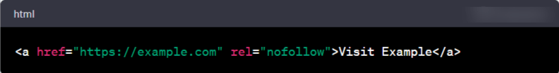 No follow