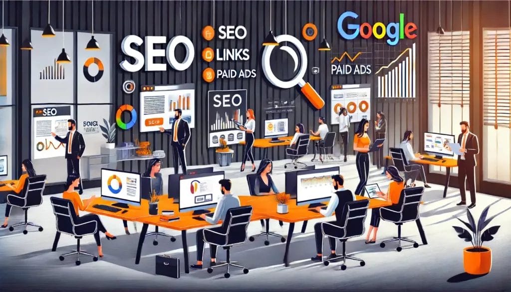 People working in SEO Agency
